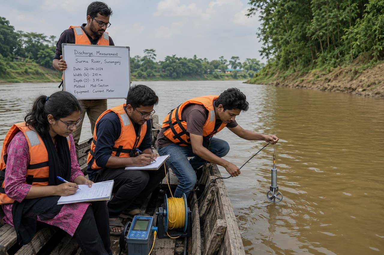 Measuring River Discharge on the Surma: A Field Hydrology Exercise at Sunamganj