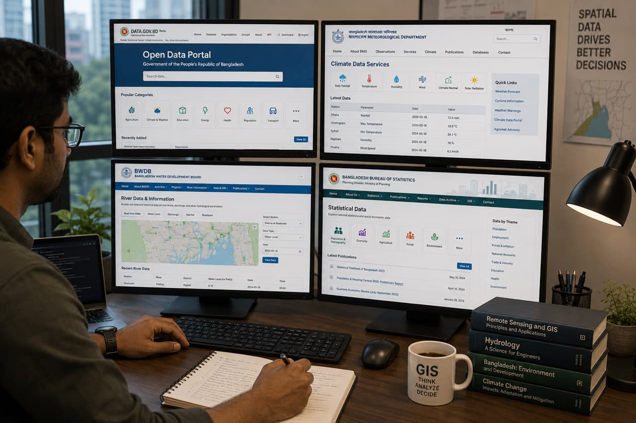 Best Open Geospatial Data Sources for Bangladesh: A Researcher’s Curated Guide