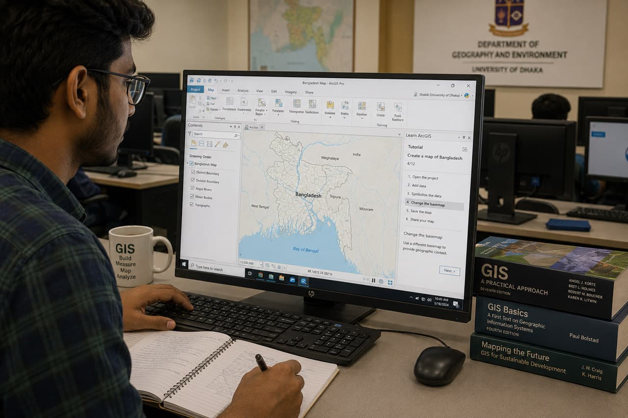 ArcGIS Pro Fundamentals for Bangladesh Geospatial Projects: A Complete Beginner’s Guide
