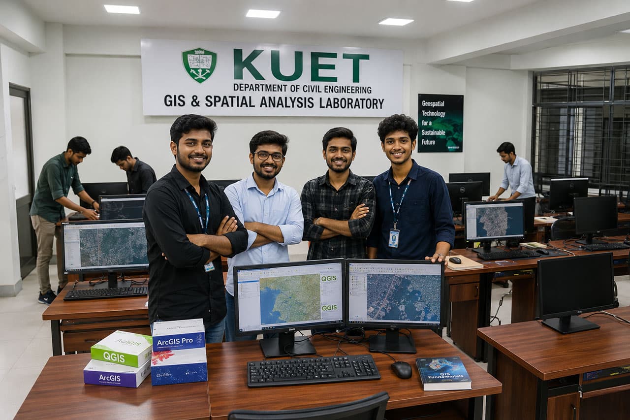 Student-Built GIS Lab at KUET: How Engineering Students Mapped Their Way to Success
