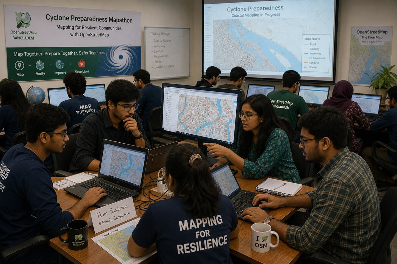 Crisis Mapping for Cyclone Preparedness: OpenStreetMap in Bangladesh’s Coastal Belt
