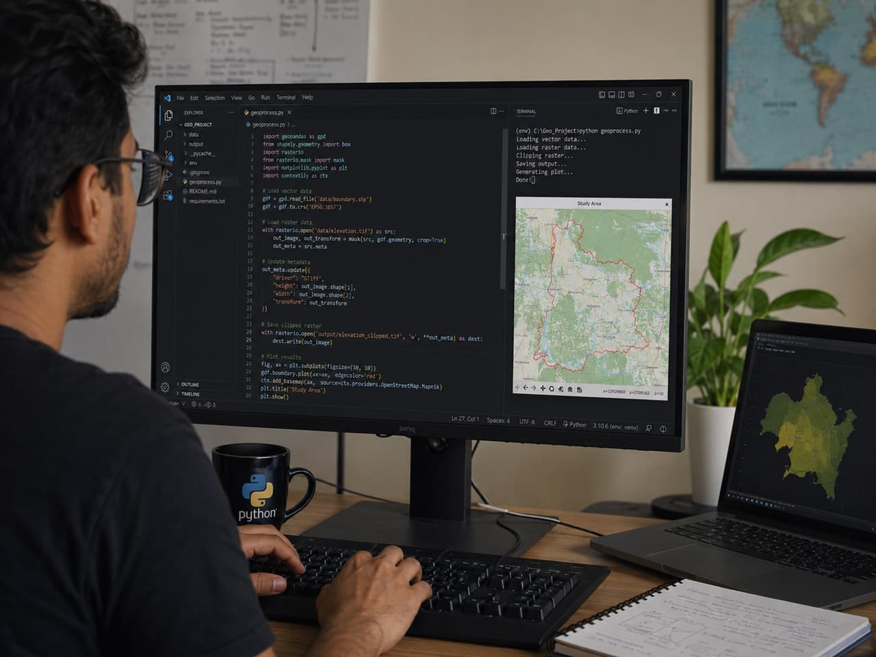 Automating Geospatial Workflows: Python, GeoPandas and QGIS Scripting for Analysts