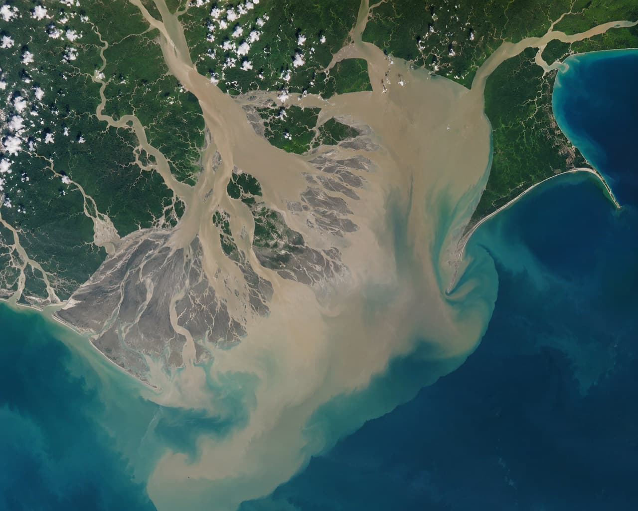 Delta in Motion: Sediment Transport and Bar Formation in the Meghna Estuary