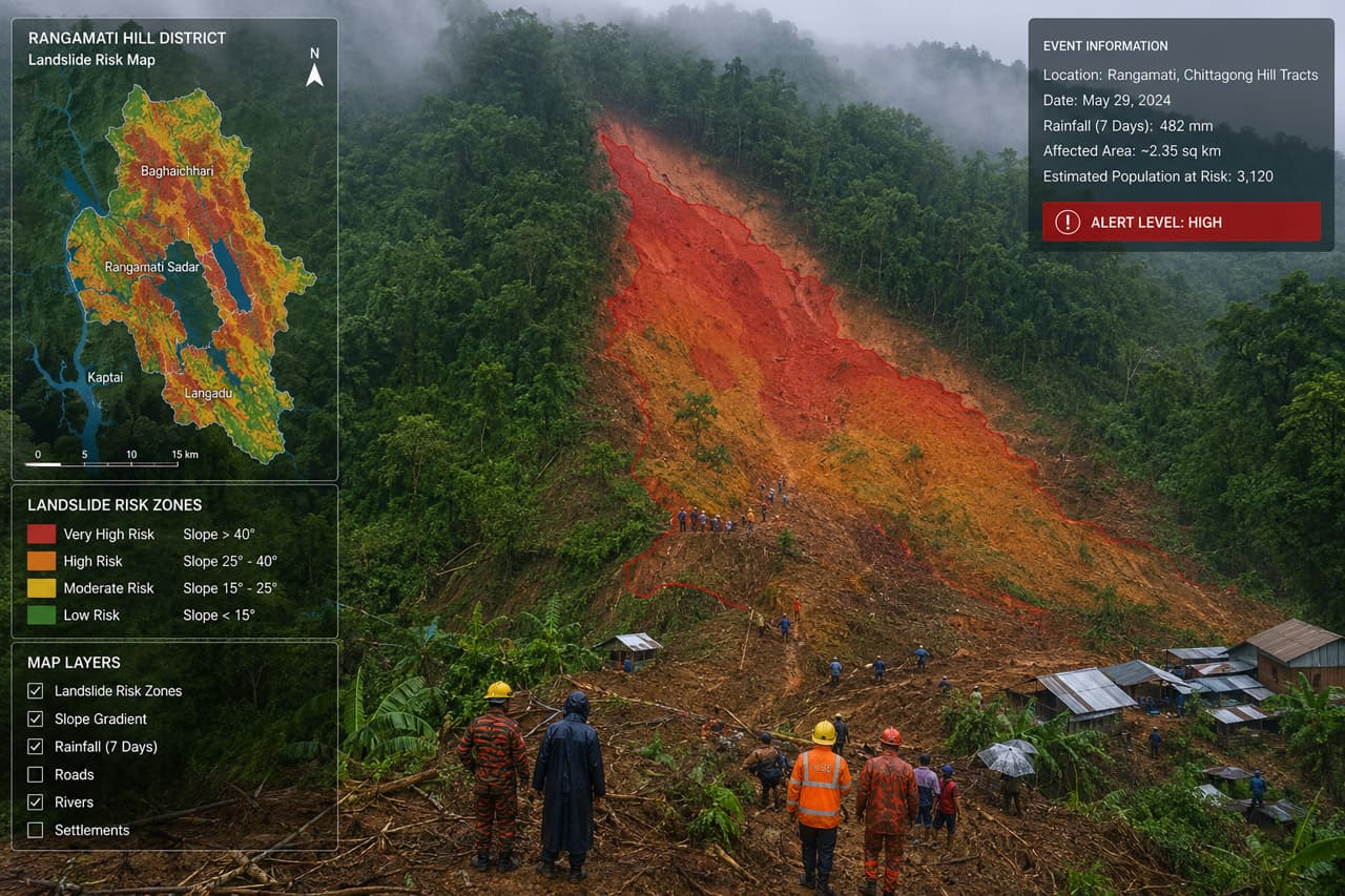 Landslide Susceptibility Mapping in Rangamati District Using GIS and Remote Sensing